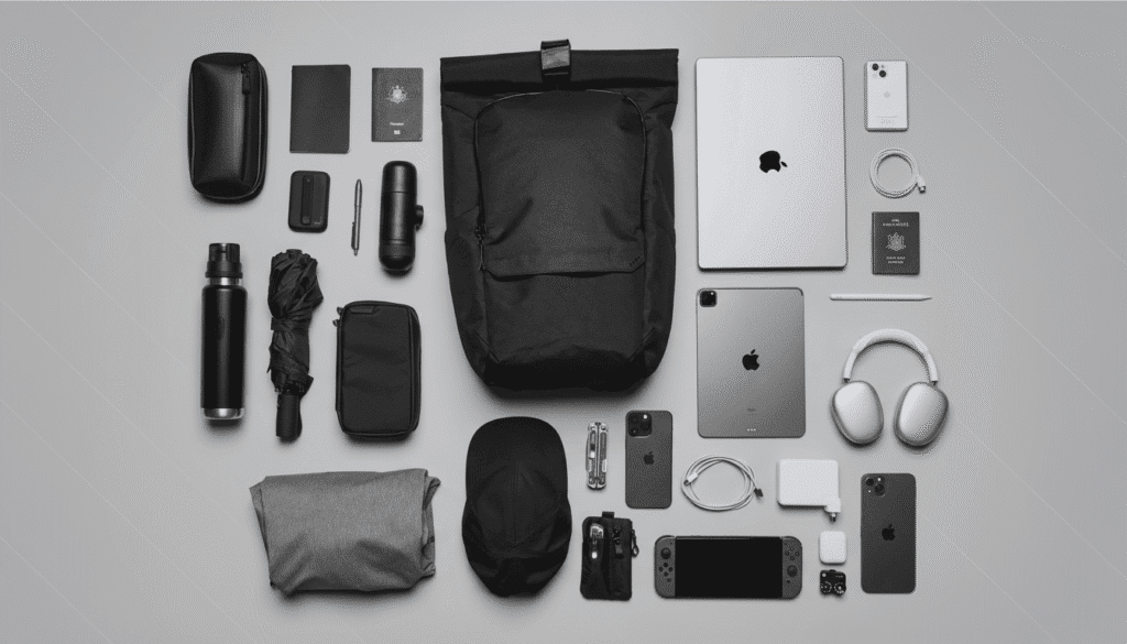 Travel tech essentials packed for modern travel